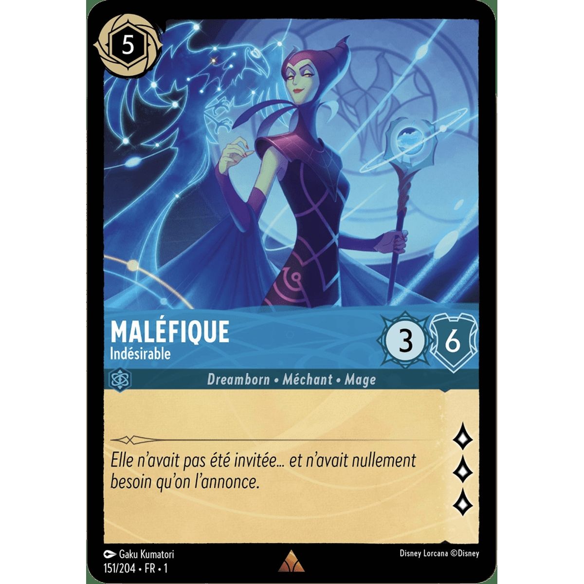 Maléfique, Indésirable - 151/204 - FC - Premier Chapitre - Brillante - Premium - Français