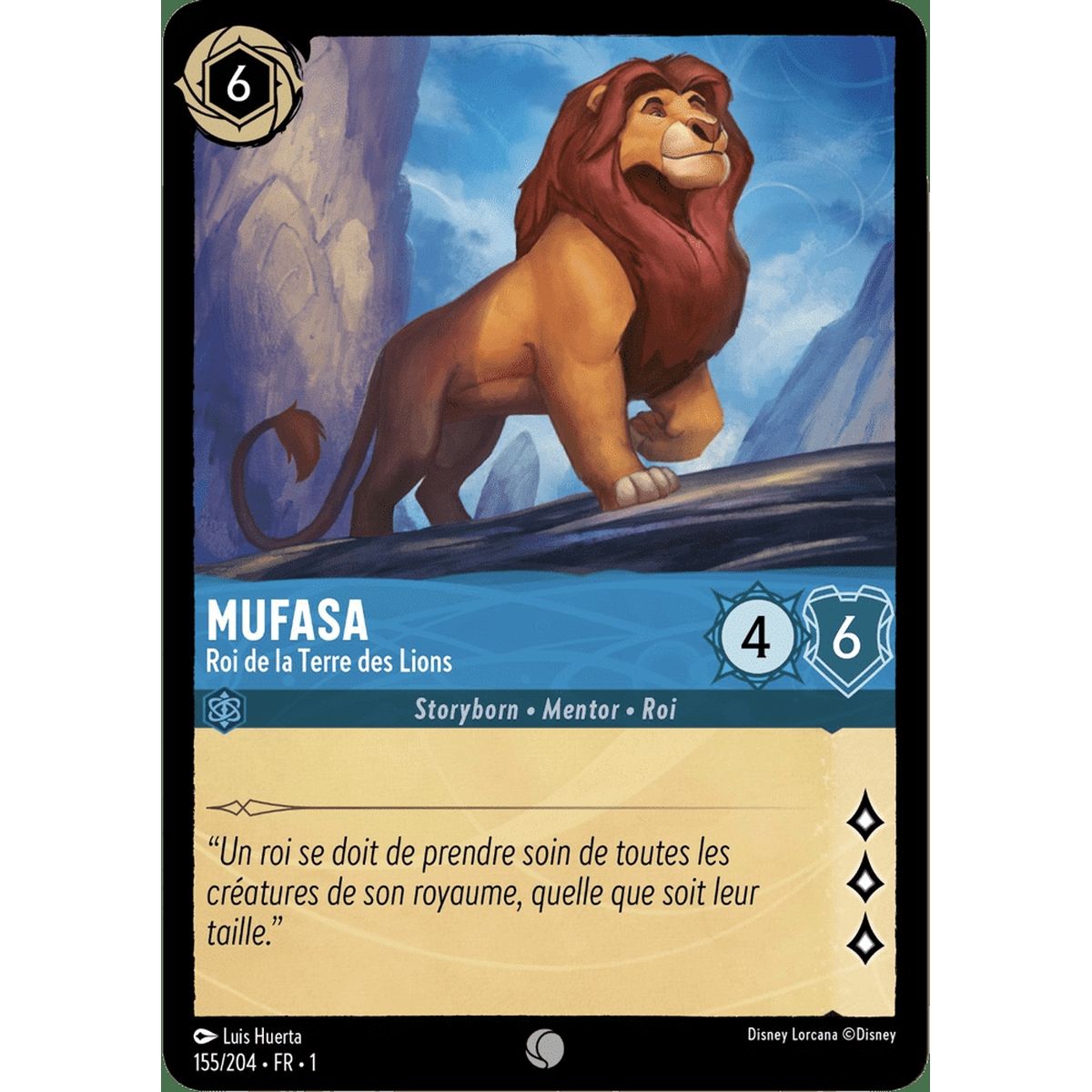 Mufasa, Roi de la Terre des Lions - 155/204 - FC - Premier Chapitre - Commune - Français