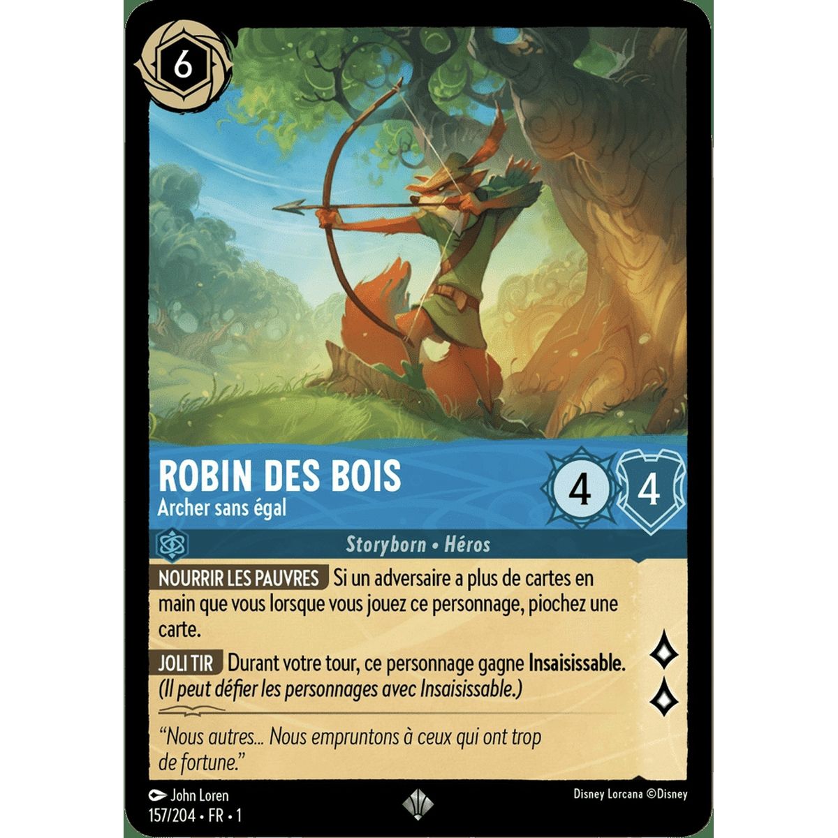 Robin des Bois, Archer sans égal - 157/204 - FC - Premier Chapitre - Super Rare - Français