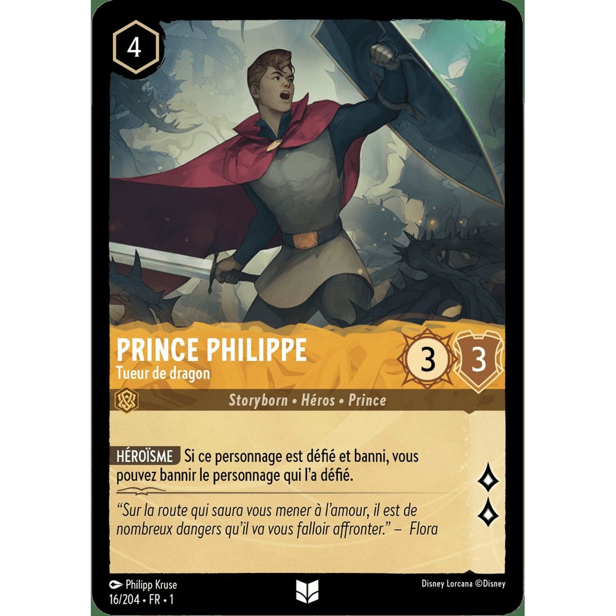 Prince Philippe, Tueur de dragon - 16/204 - FC - Premier Chapitre - Peu Commune - Français