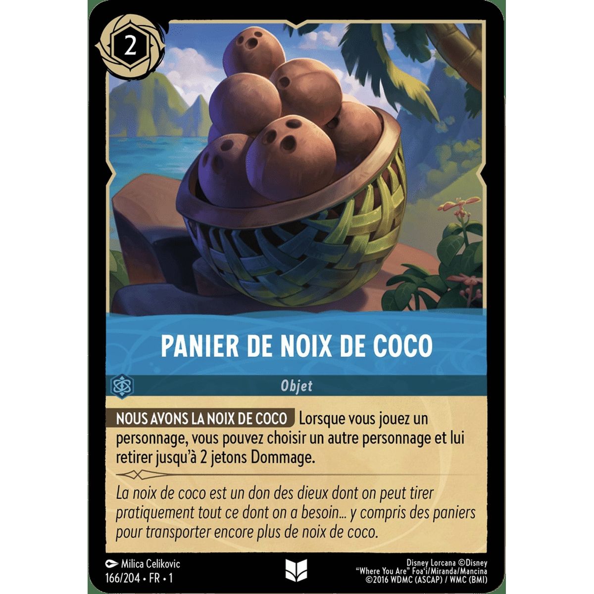 Panier de noix de coco - 166/204 - FC - Premier Chapitre - Peu Commune - Français