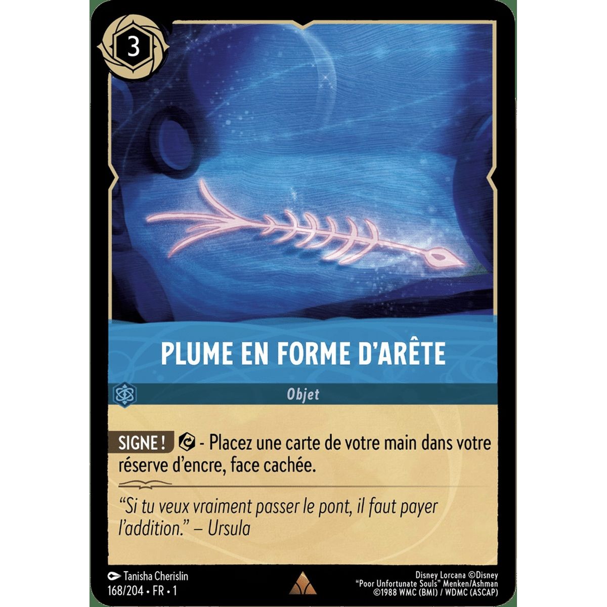 Item Plume en forme d'arête - 168/204 - FC - Premier Chapitre - Rare - Français