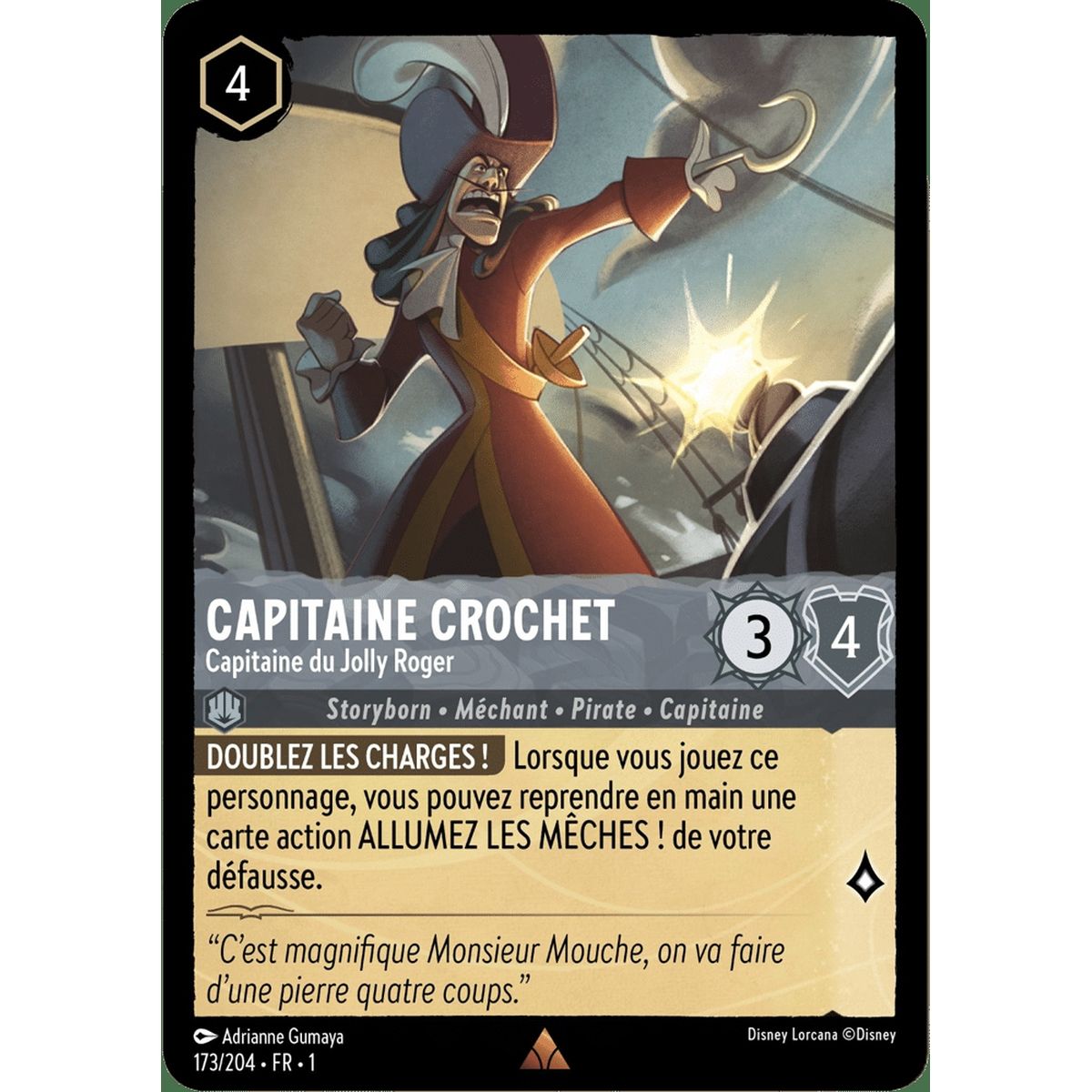 Capitaine Crochet, Capitaine du Jolly Roger - 173/204 - FC - Premier Chapitre - Rare - Français