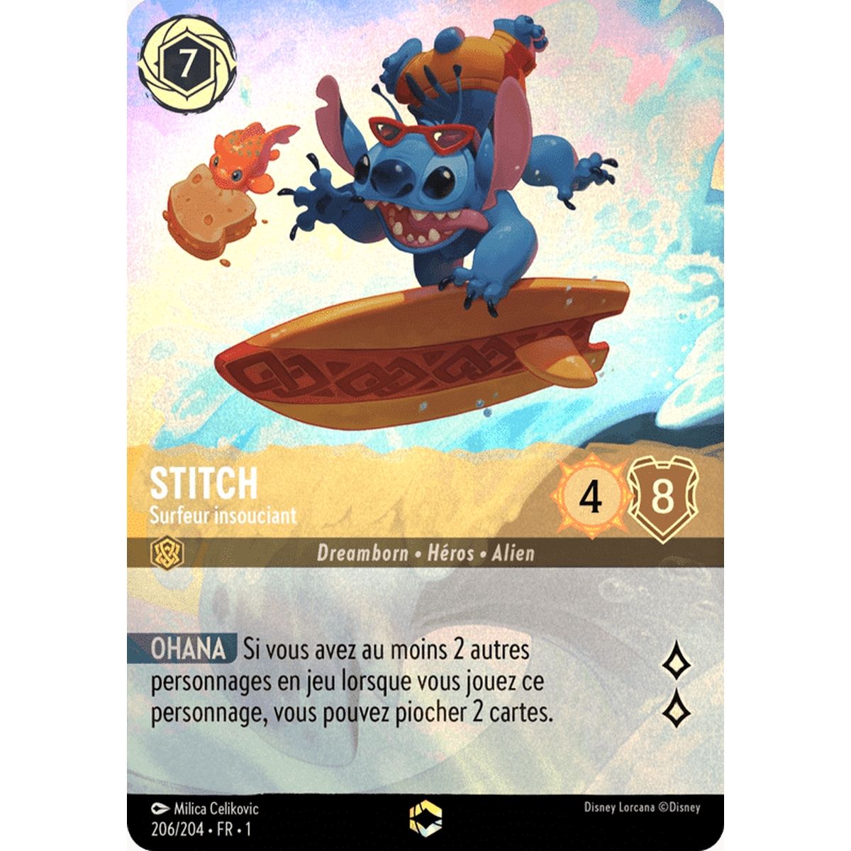 Stitch, Surfeur insouciant - 206/204 - FC - Premier Chapitre - Enchanté - Français