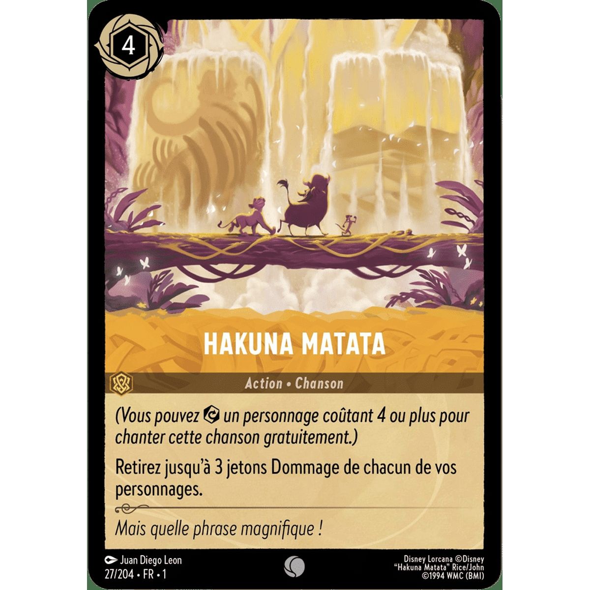 Item Hakuna Matata - 27/204 - FC - Premier Chapitre - Commune - Français