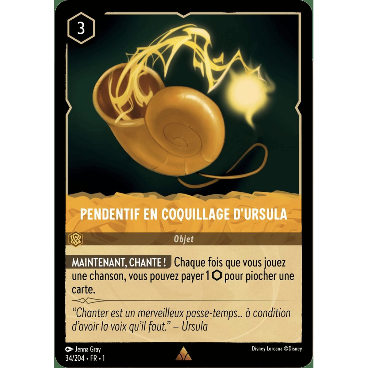 Pendentif en coquillage d'Ursula - 34/204 - FC - Premier Chapitre - Brillante - Premium - Français