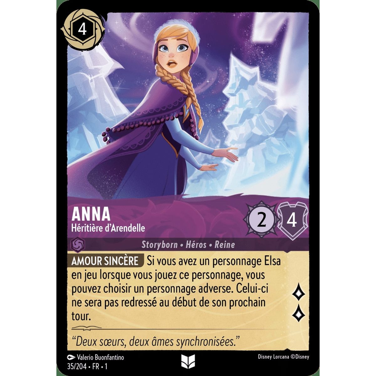 Item Anna, Héritière d'Arendelle - 35/204 - FC - Premier Chapitre - Peu Commune - Français