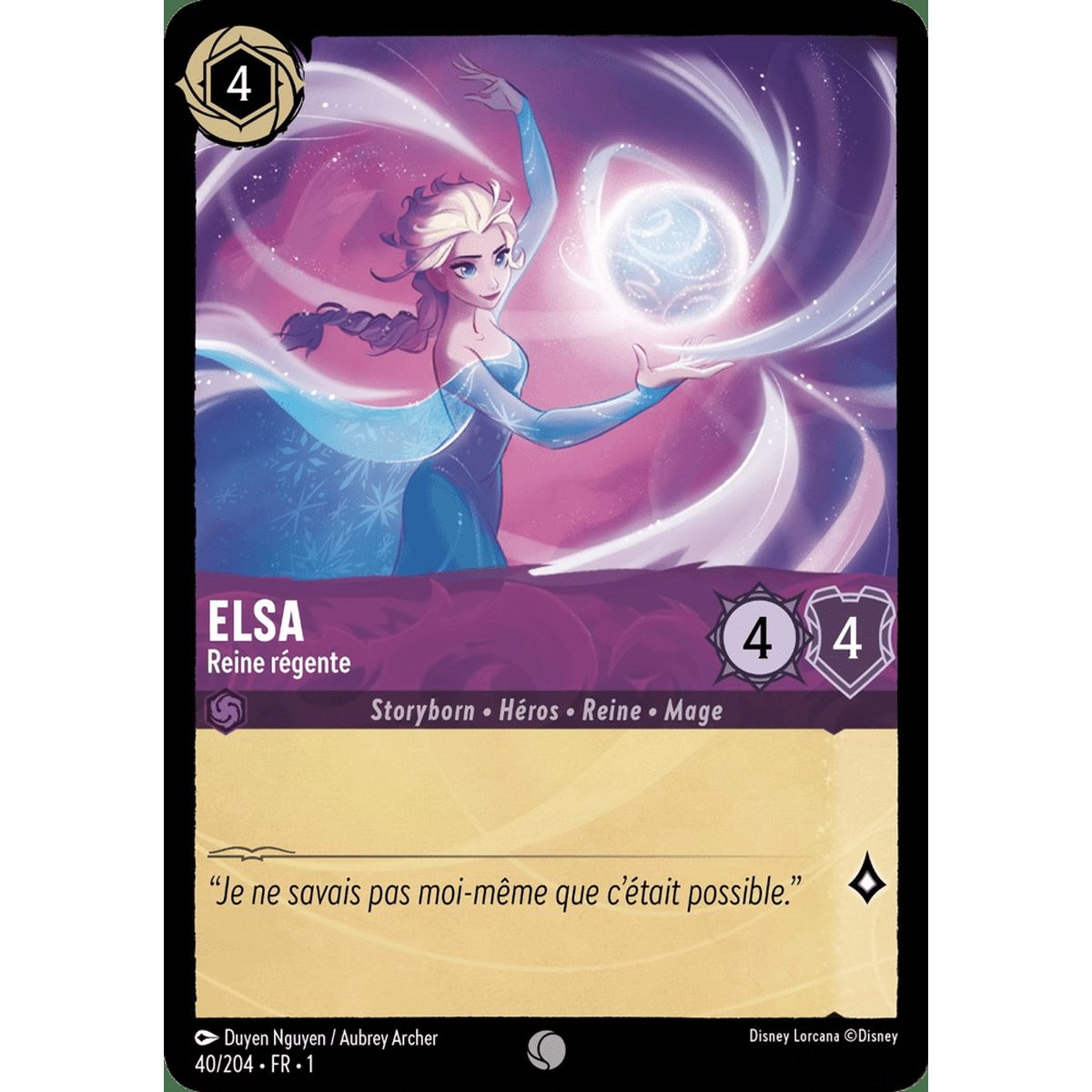 Item Elsa, Reine régente - 40/204 - FC - Premier Chapitre - Brillante - Premium - Français