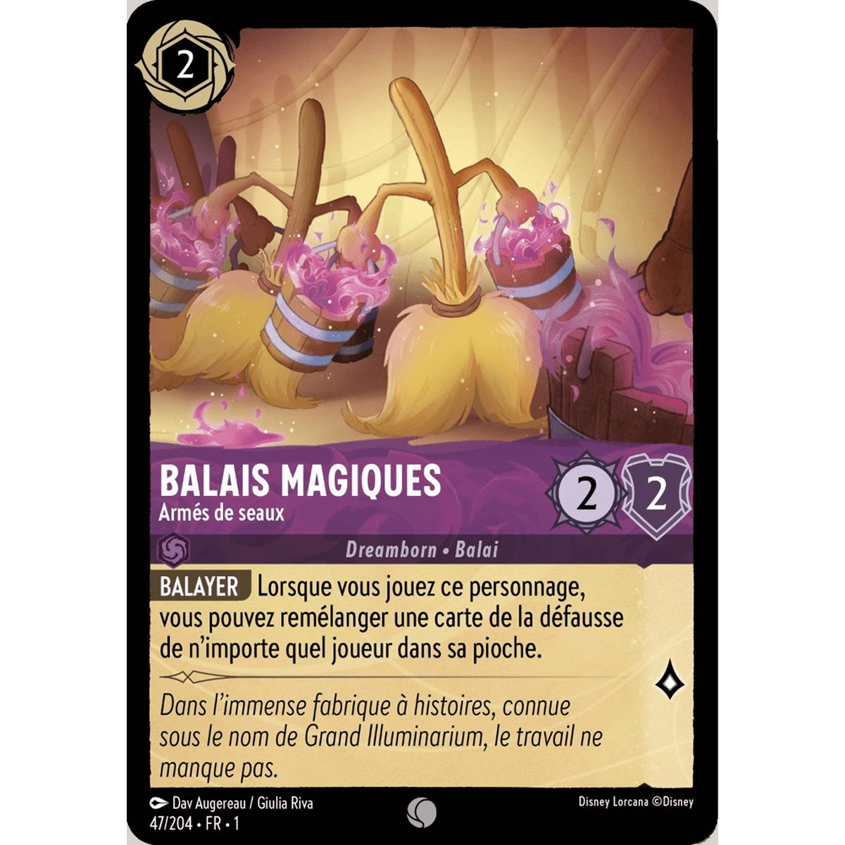 Item Balais Magiques, Armés de seaux - 47/204 - FC - Premier Chapitre - Commune - Français