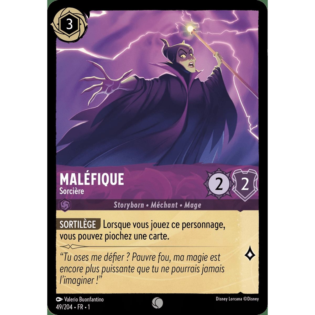 Item Maléfique, Sorcière - 49/204 - FC - Premier Chapitre - Brillante - Premium - Français