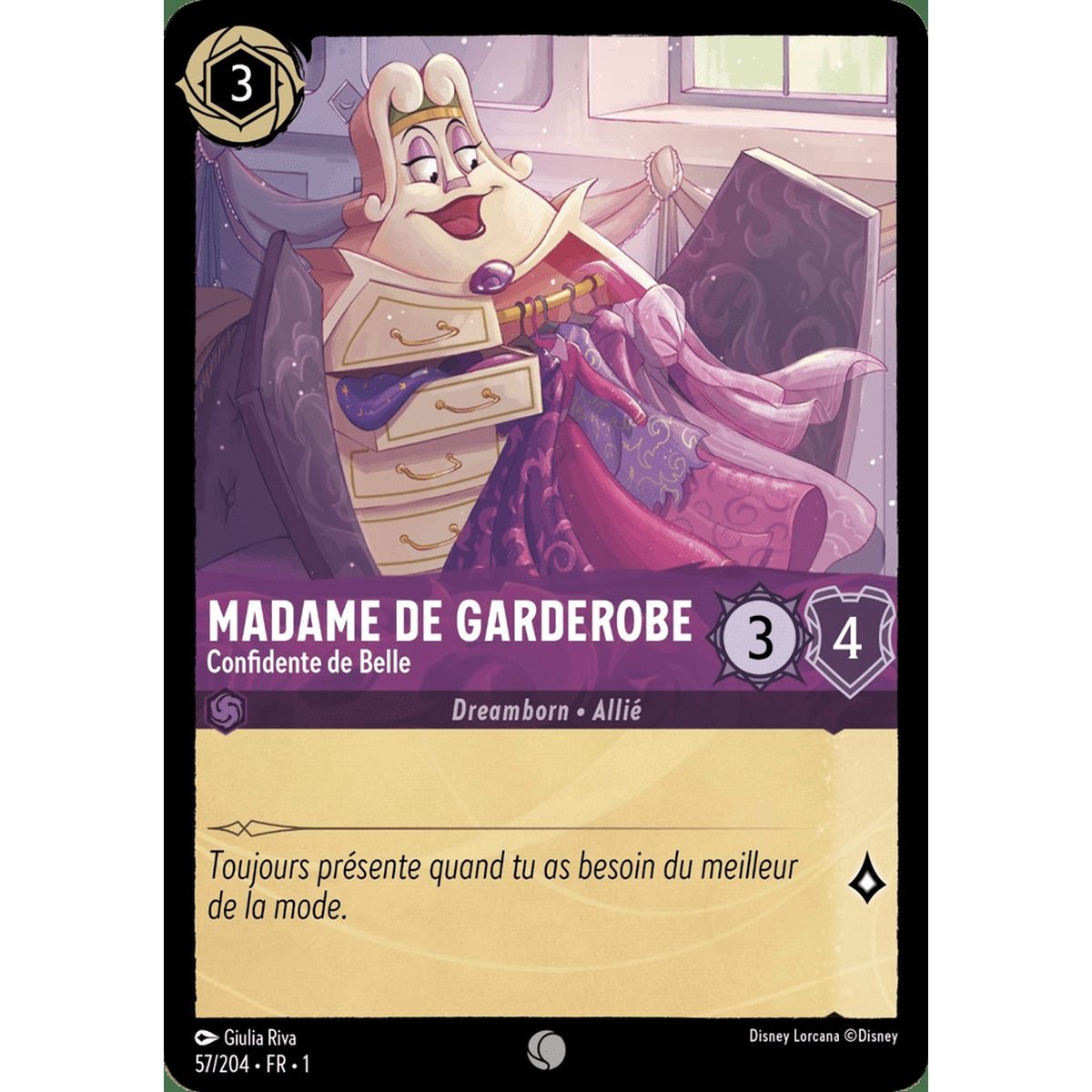 Madame de Garderobe, Confidente de Belle - 57/204 - FC - Premier Chapitre - Brillante - Premium - Français