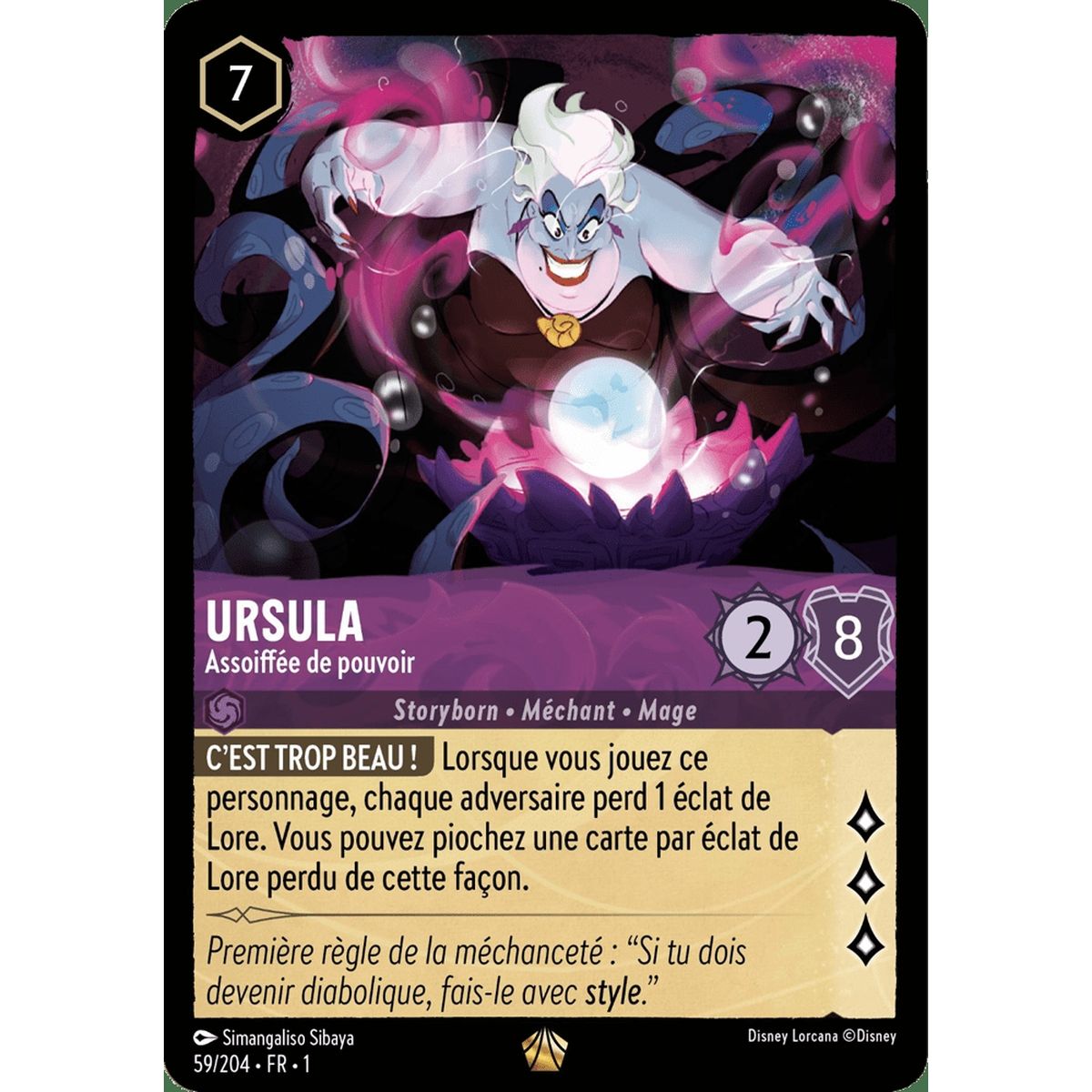 Item Ursula, Assoiffée de pouvoir - 59/204 - FC - Premier Chapitre - Légendaire - Français