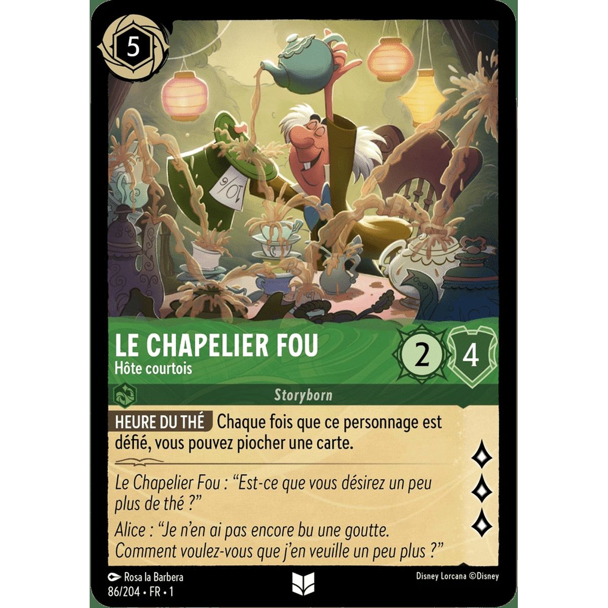 Le Chapelier Fou, Hôte courtois - 86/204 - FC - Premier Chapitre - Peu Commune - Français