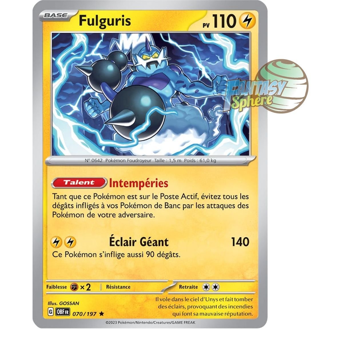 Fulguris - Reverse 70/197 - Ecarlate et Violet Flammes Obsidiennes