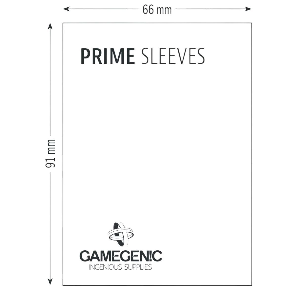 Gamegenic - 100 Prime Sleeves Bleu - 66x91 Standard (100)