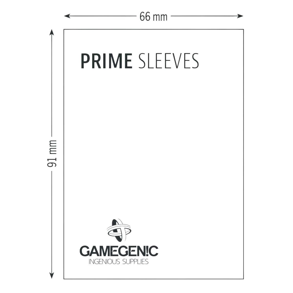 Gamegenic - 100 Prime Sleeves Noir - 66x91 Standard (100)