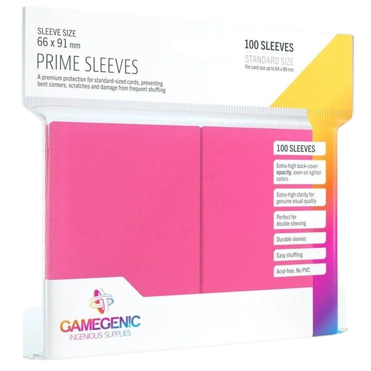 Item Gamegenic - 100 Prime Sleeves Rose - 66x91 Standard (100)