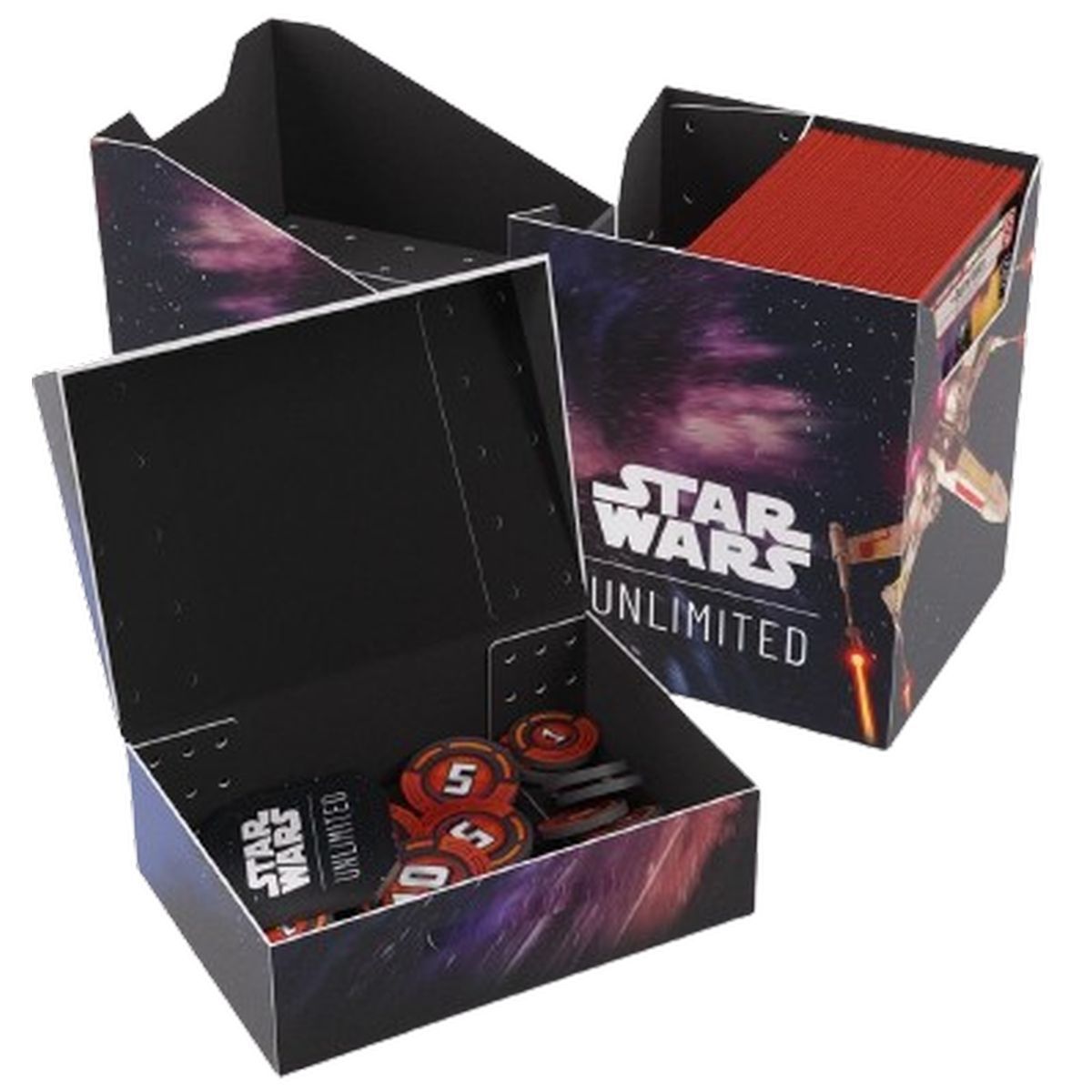 Gamegenic - Deck Box - Soft Crate - Star Wars : Unlimited - X-Wing / TIE Fighter