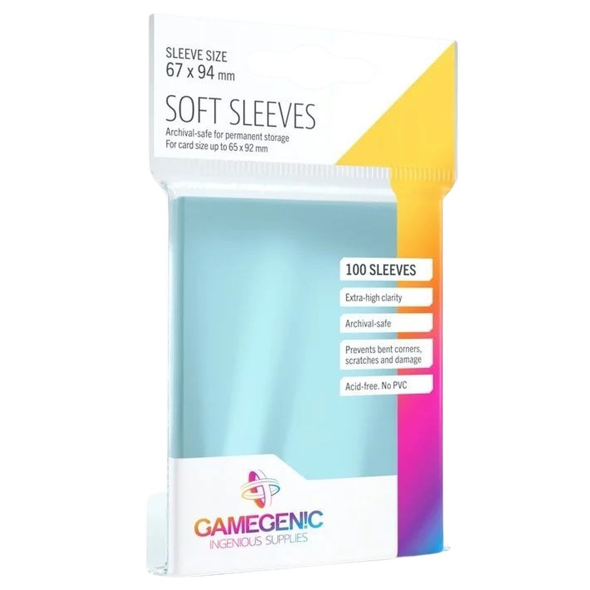 Gamegenic - Protèges Cartes - Soft Sleeves - Souple (100)