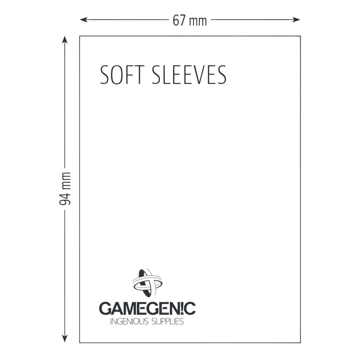 Gamegenic - Protèges Cartes - Soft Sleeves - Souple (100)