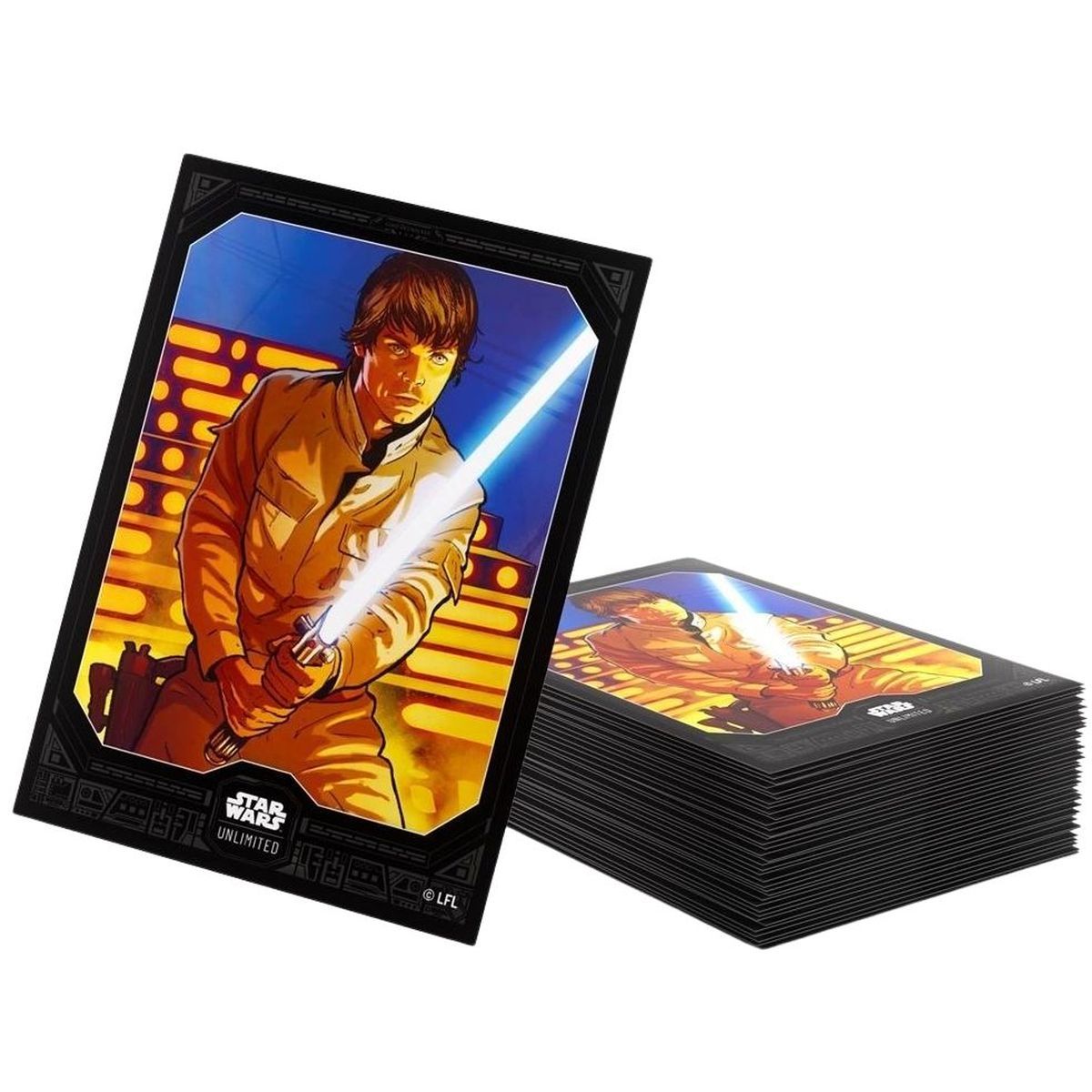 Gamegenic - Protèges Cartes - Standard - Double Sleeves Pack - Star Wars : Unlimited - Luke - FR