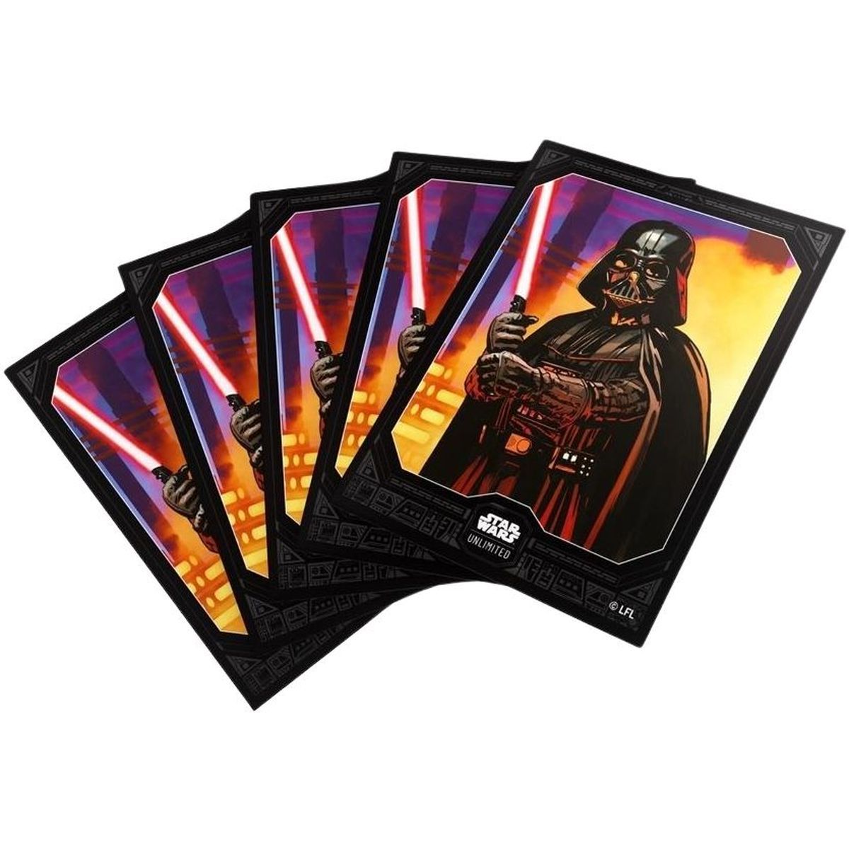 Gamegenic - Protèges Cartes - Standard - Double Sleeves Pack - Star Wars : Unlimited - Vader - FR