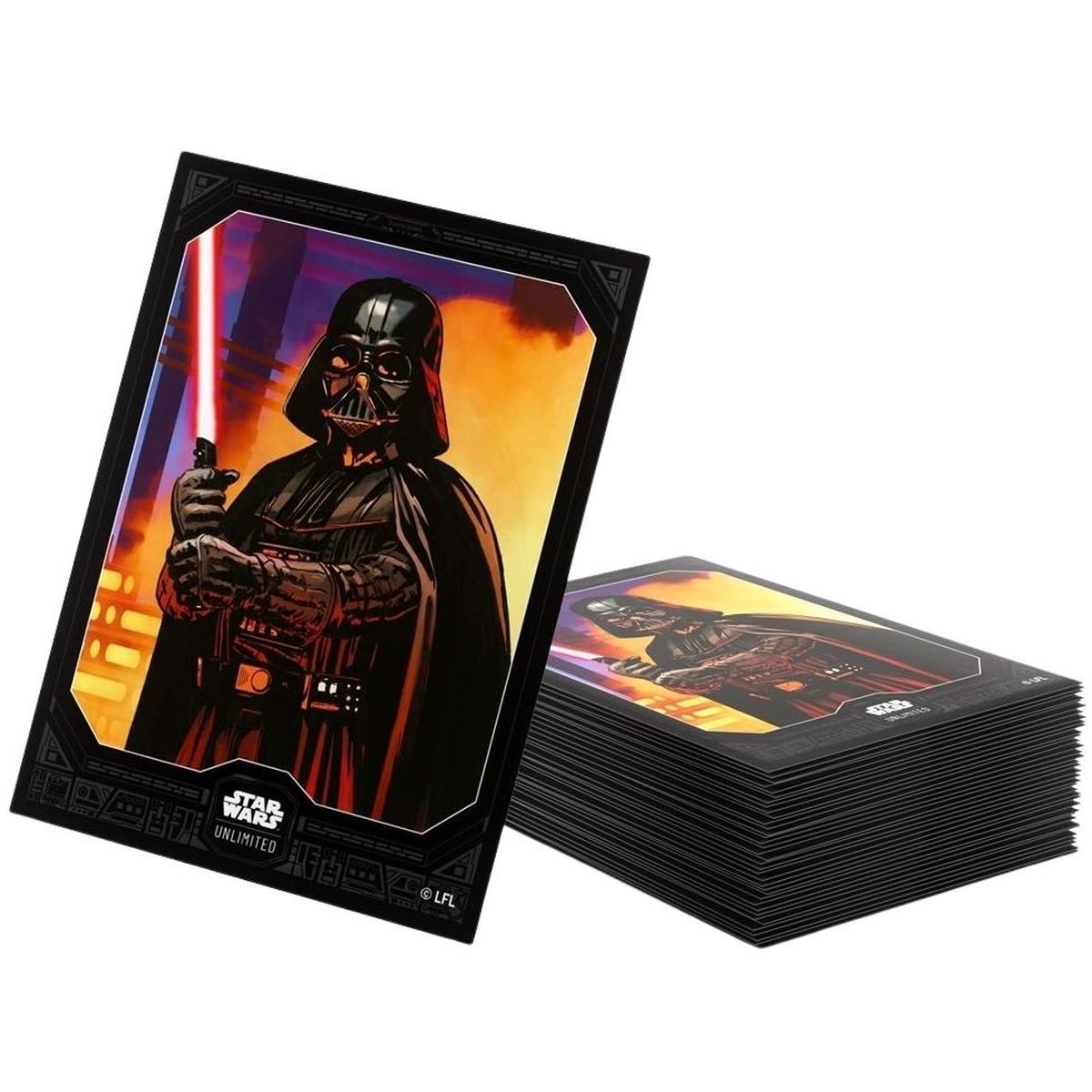 Gamegenic - Protèges Cartes - Standard - Double Sleeves Pack - Star Wars : Unlimited - Vader - FR