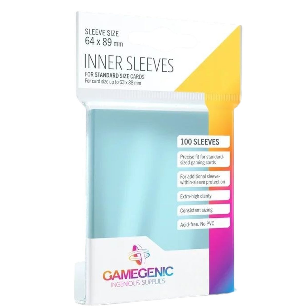 Gamegenic - Protèges Cartes - Standard - Inner Sleeves (100)