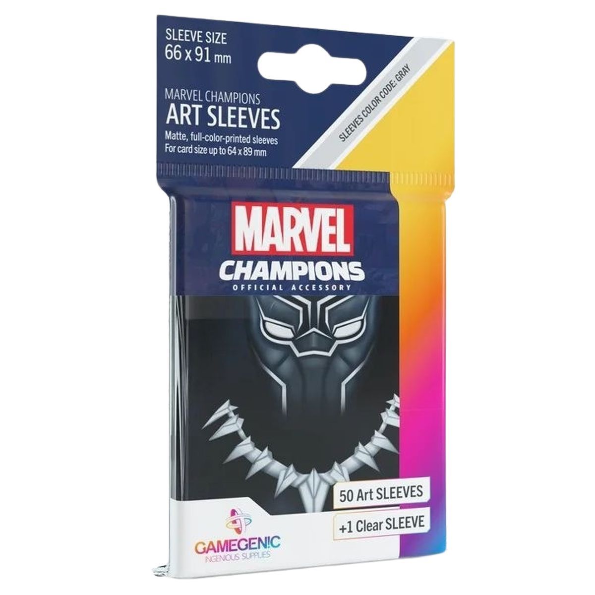 Gamegenic - Protèges Cartes - Standard - Marvel Champions : Black Panther (50)