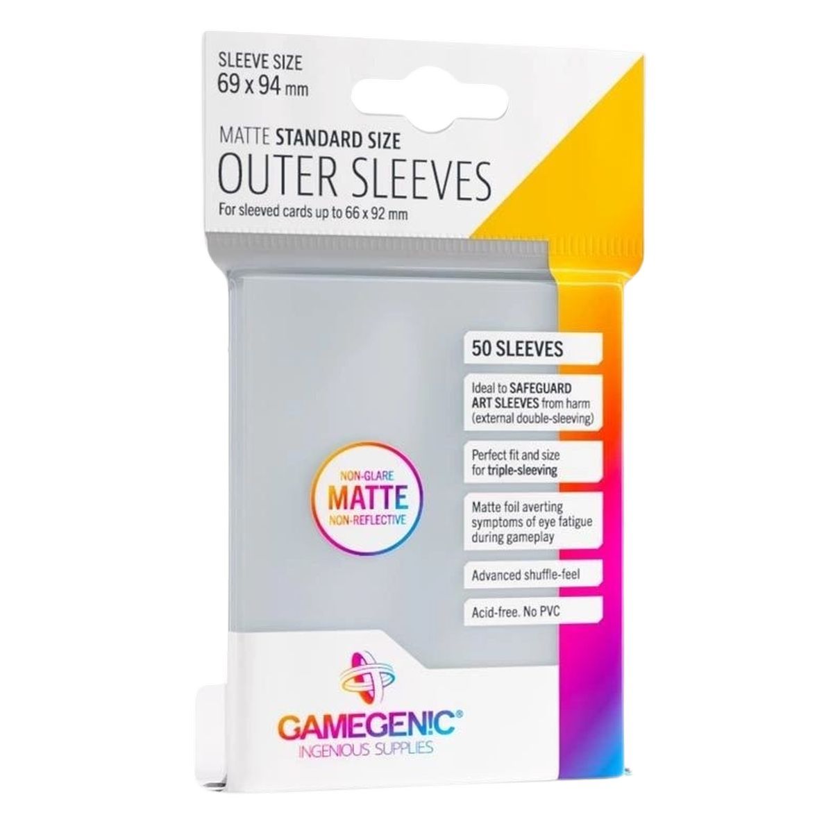 Item Gamegenic - Protèges Cartes - Standard - Outer Sleeves Matte (50)