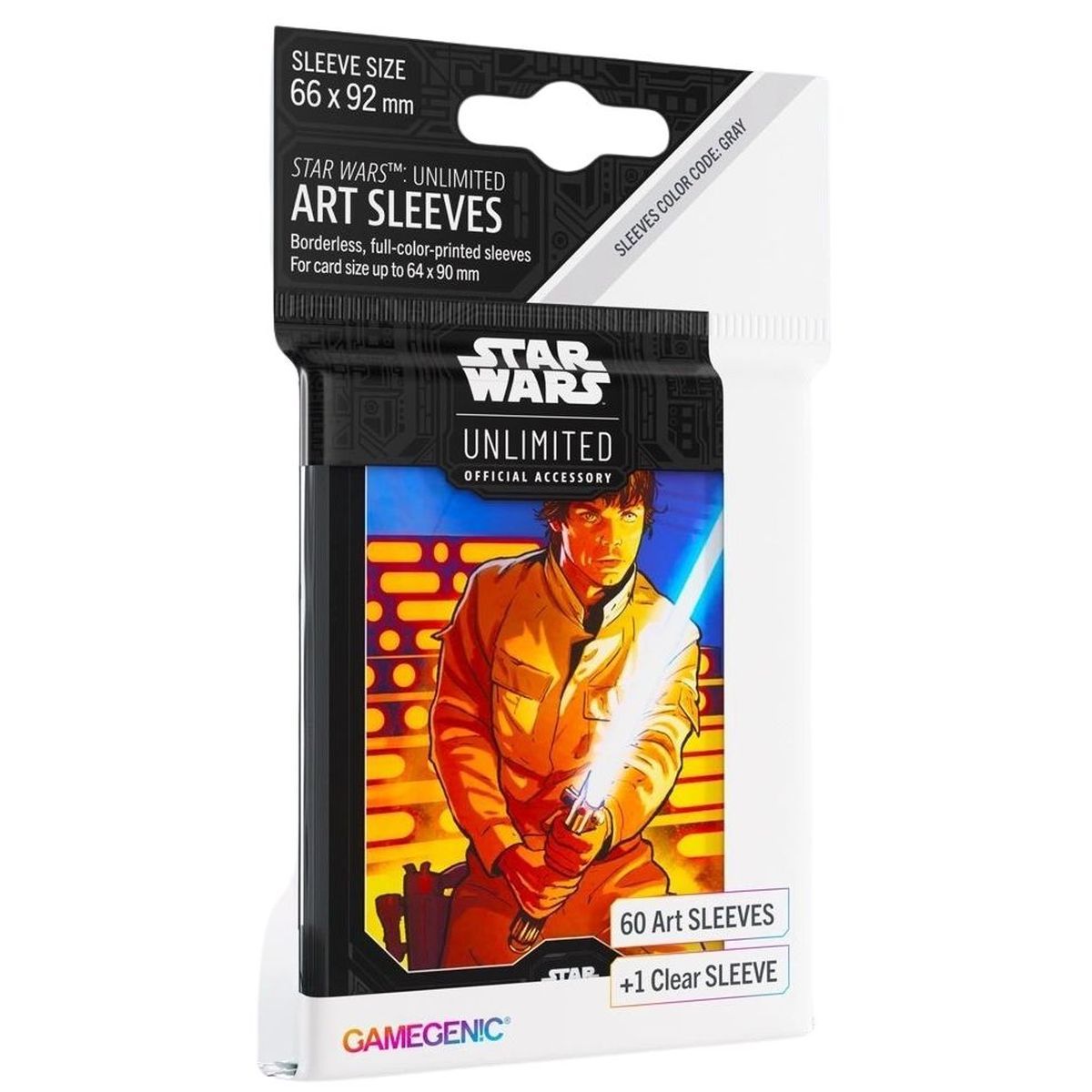 Gamegenic - Protèges Cartes - Standard - Star Wars : Unlimited - Luke - FR (60)