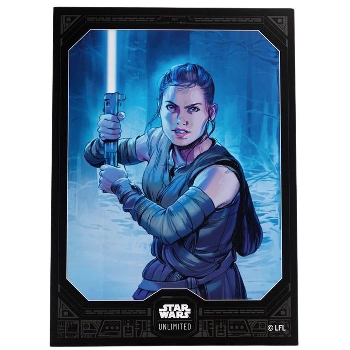 Gamegenic - Protèges Cartes - Standard - Star Wars : Unlimited - Rey - FR (60)