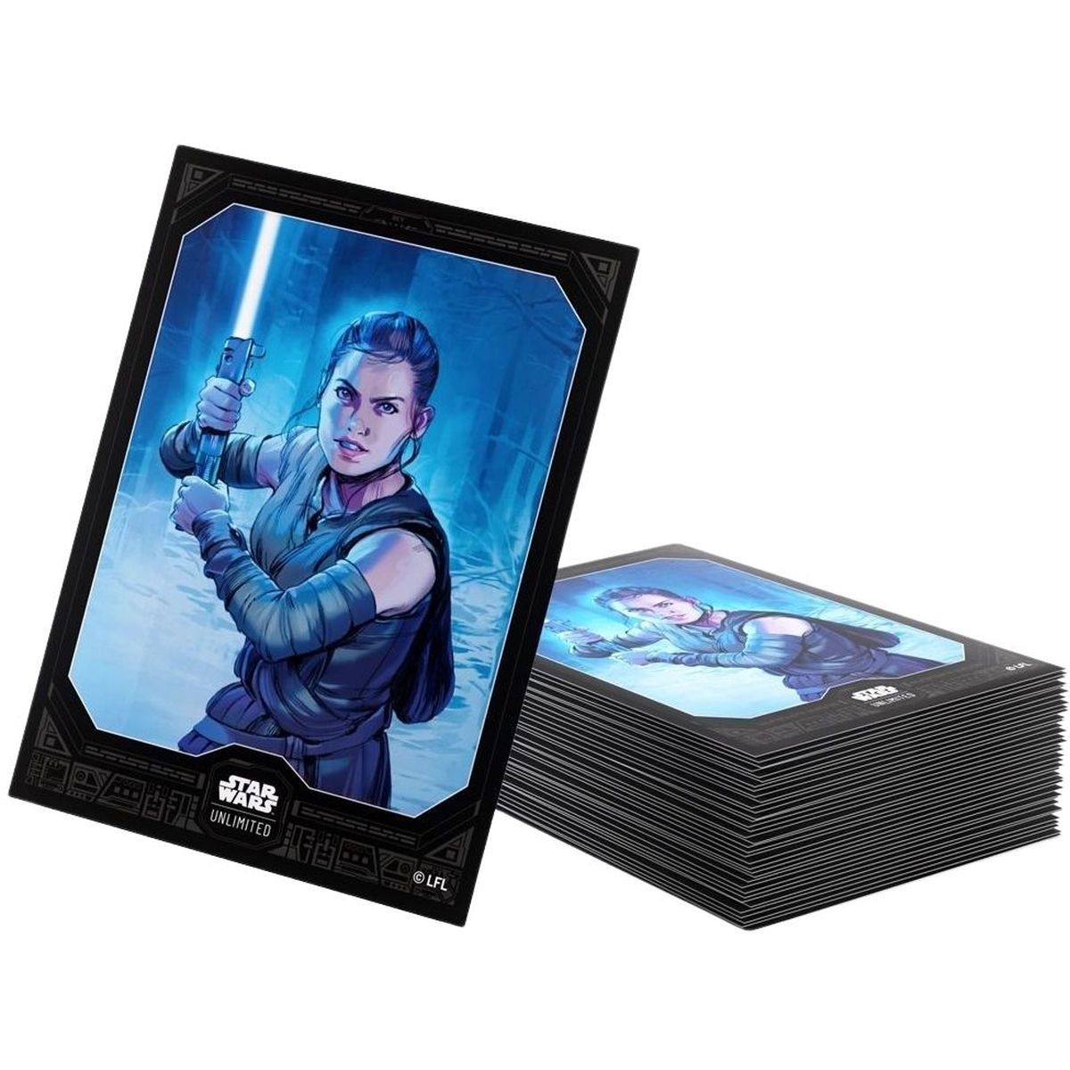 Gamegenic - Protèges Cartes - Standard - Star Wars : Unlimited - Rey - FR (60)