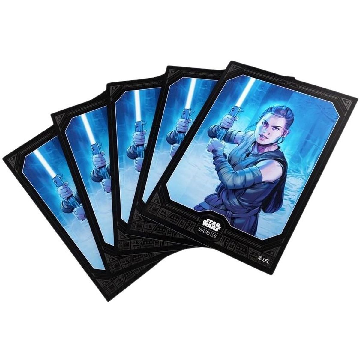 Gamegenic - Protèges Cartes - Standard - Star Wars : Unlimited - Rey - FR (60)