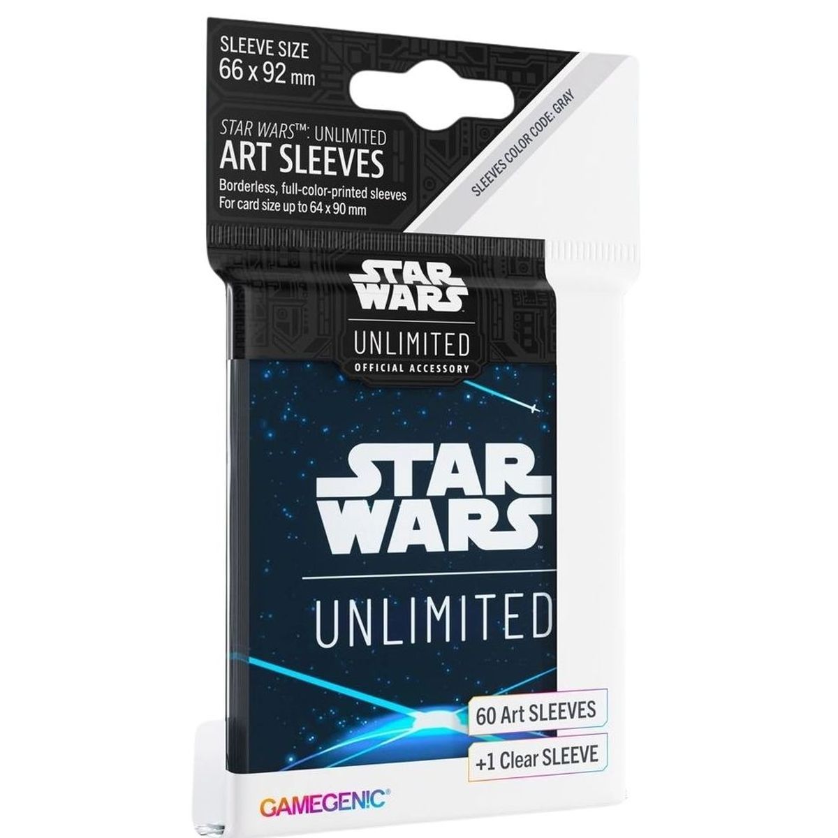 Gamegenic - Protèges Cartes - Standard - Star Wars : Unlimited - Space Blue - FR (60)