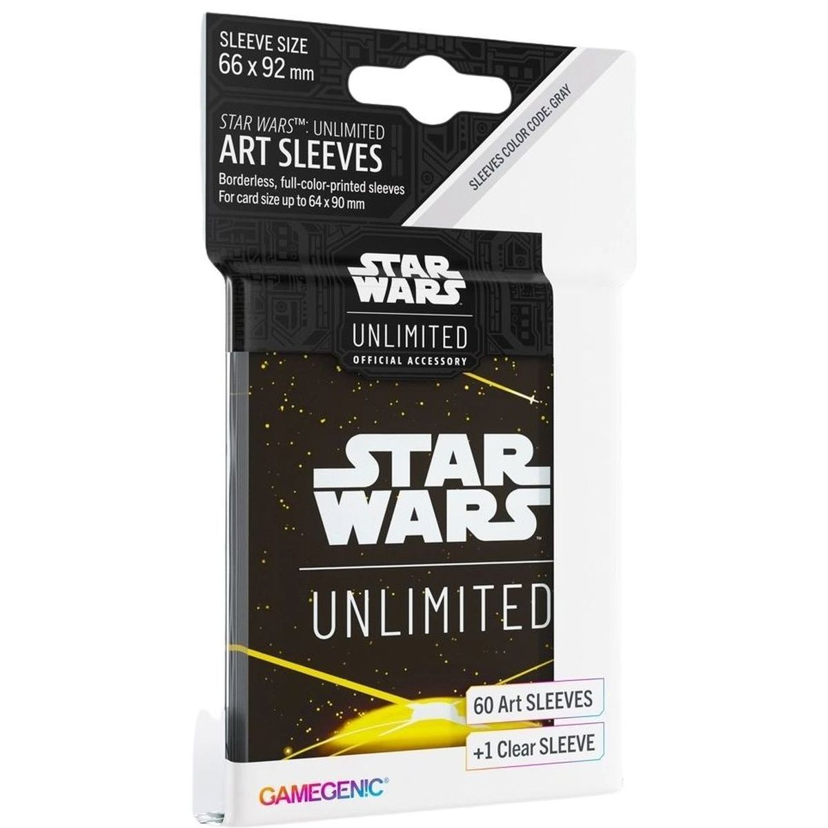 Item Gamegenic - Protèges Cartes - Standard - Star Wars : Unlimited - Space Yellow - FR (60)