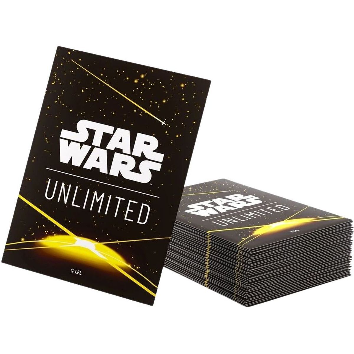 Gamegenic - Protèges Cartes - Standard - Star Wars : Unlimited - Space Yellow - FR (60)