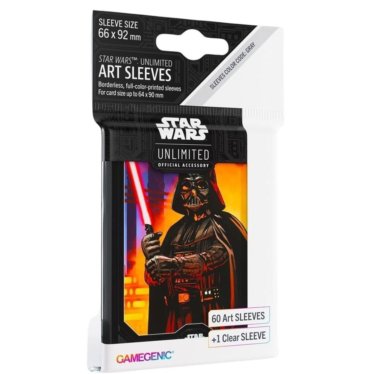 Gamegenic - Protèges Cartes - Standard - Star Wars : Unlimited - Vader - FR (60)