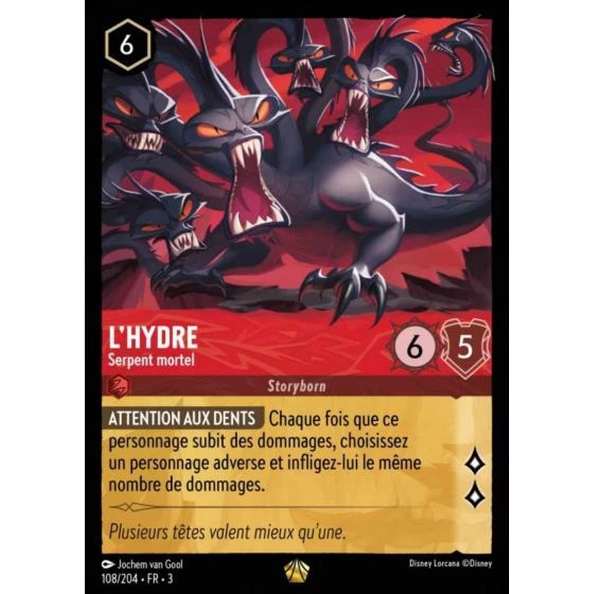 L'Hydre, Serpent mortel - 108/204 - ITI - Les Terres d'Encres - Brillante - Premium - Français