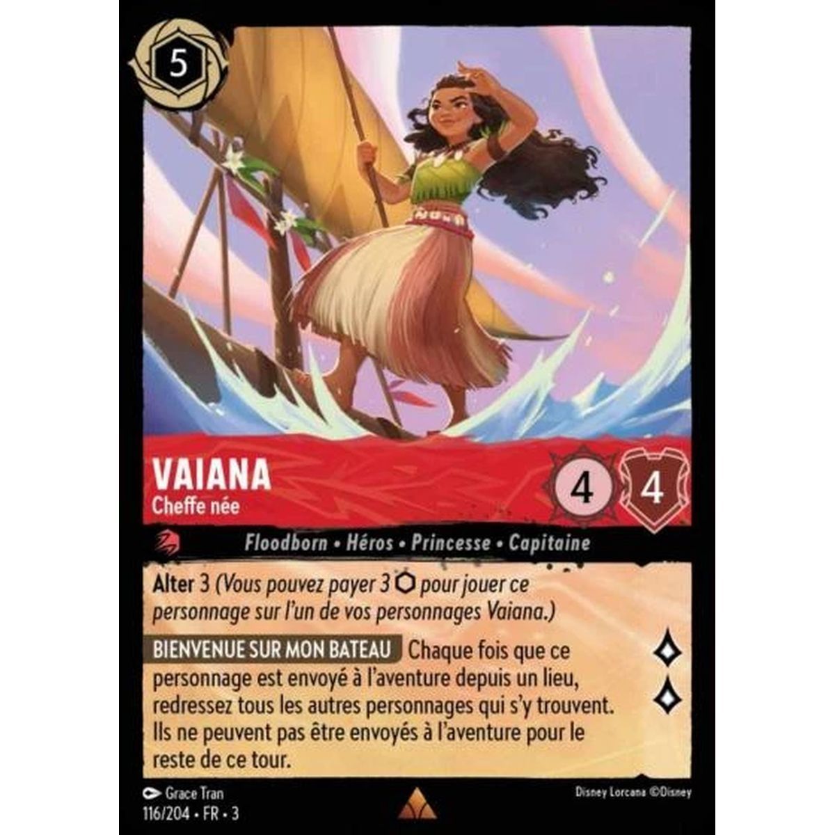 Vaiana, Cheffe née - 116/204 - ITI - Les Terres d'Encres - Brillante - Premium - Français