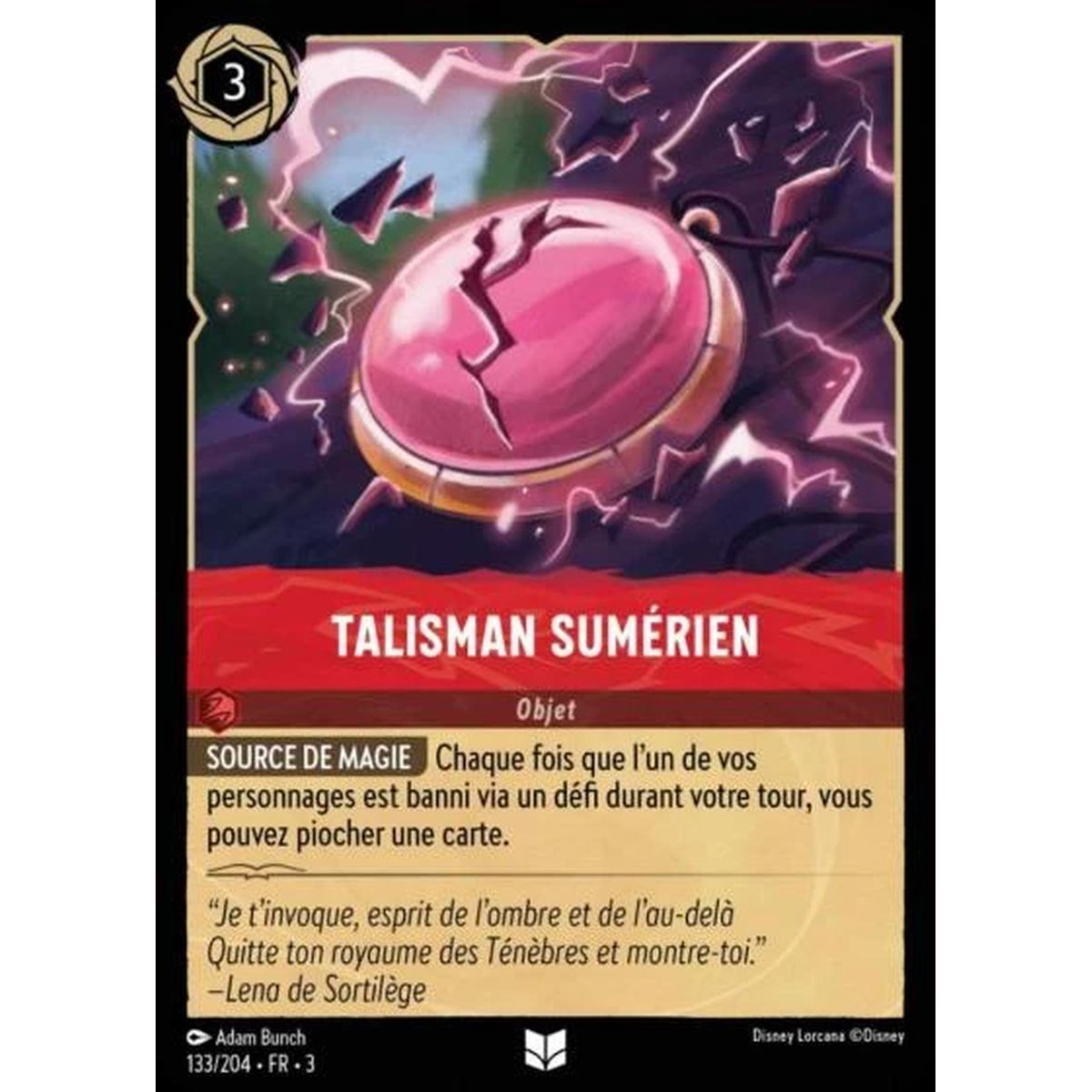 Item Talisman sumérien - 133/204 - ITI - Les Terres d'Encres - Peu Commune - Français