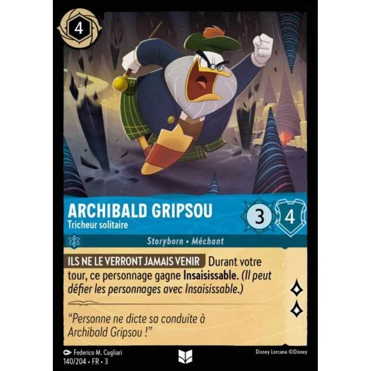 Archibald Gripsou, Tricheur solitaire - 140/204 - ITI - Les Terres d'Encres - Brillante - Premium - Français