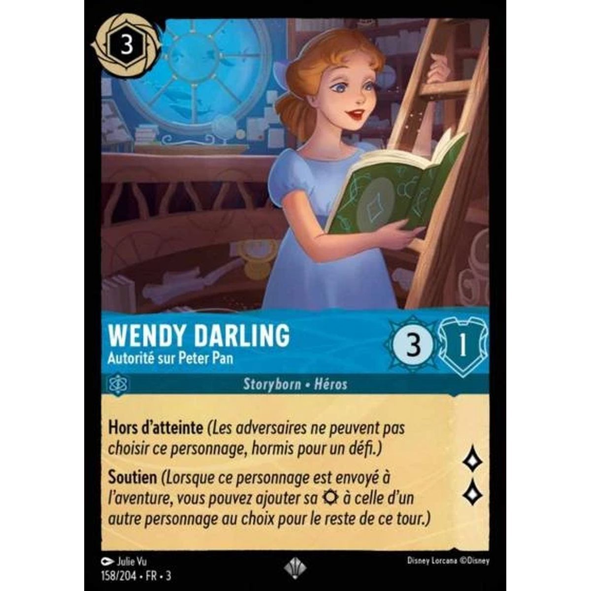 Wendy Darling, Autorité sur Peter Pan - 158/204 - ITI - Les Terres d'Encres - Super Rare - Français