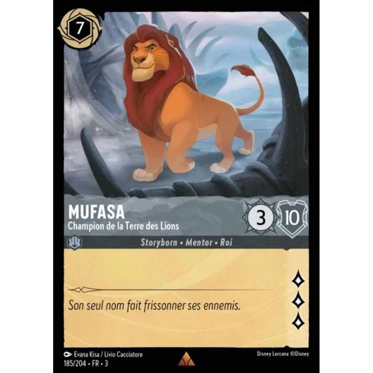 Mufasa, Champion de la Terre des Lions - 185/204 - ITI - Les Terres d'Encres - Rare - Français