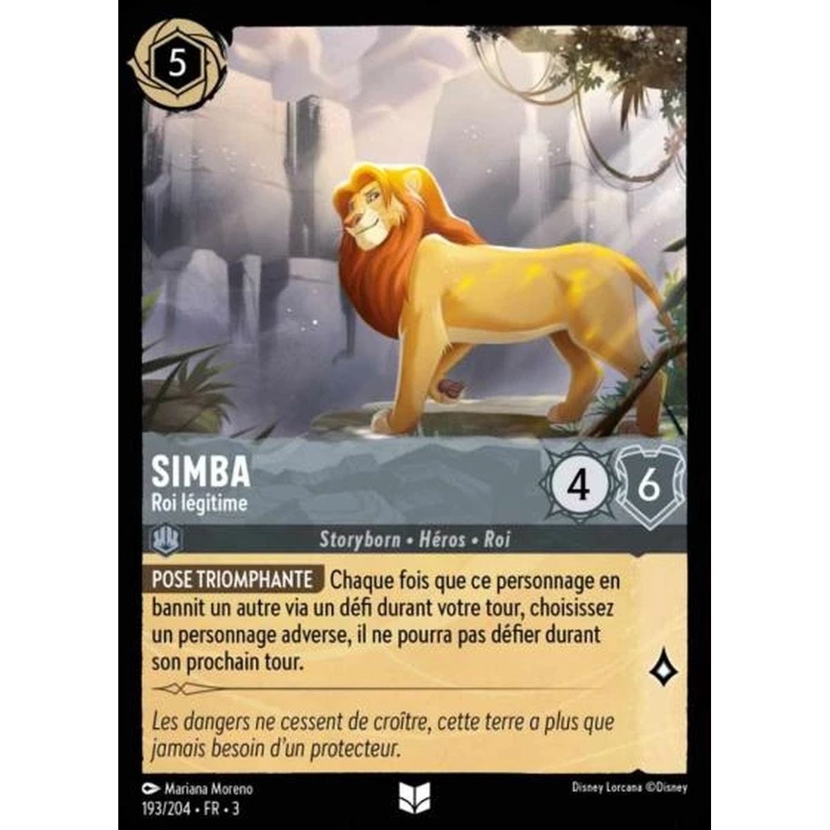 Item Simba, Roi légitime - 193/204 - ITI - Les Terres d'Encres - Peu Commune - Français