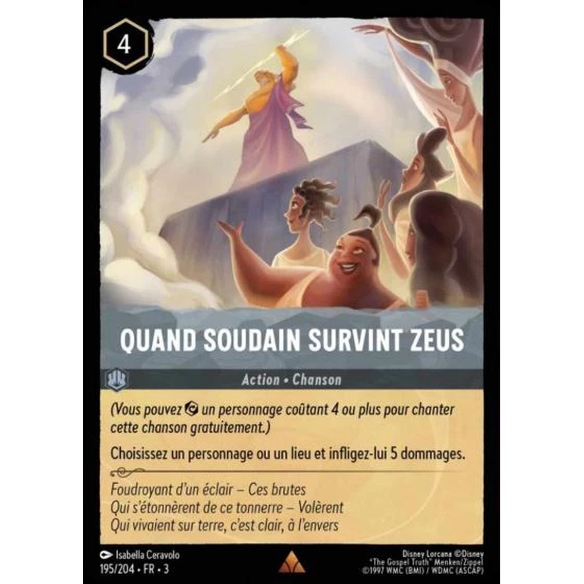 Quand soudain survint Zeus - 195/204 - ITI - Les Terres d'Encres - Rare - Français