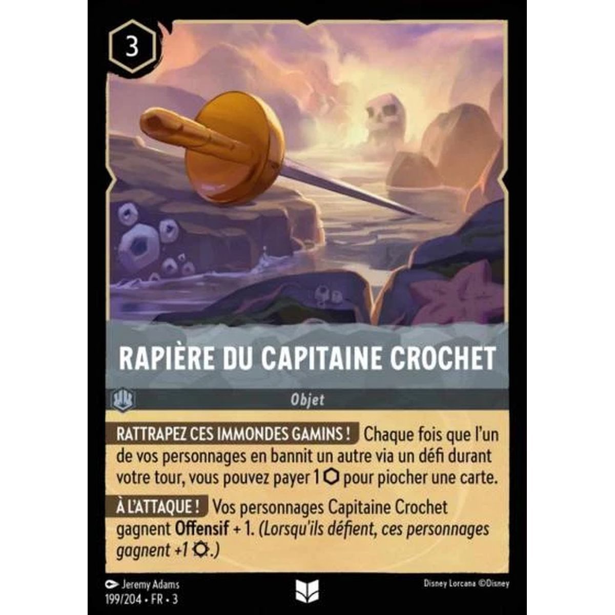 Rapière du Capitaine Crochet - 199/204 - ITI - Les Terres d'Encres - Brillante - Premium - Français