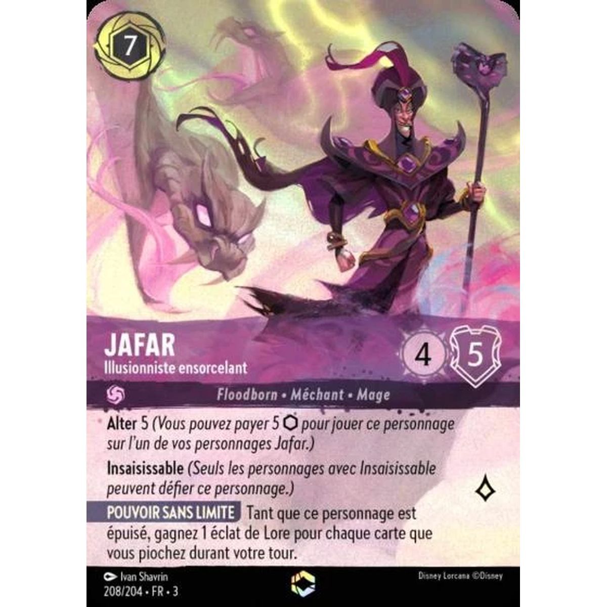 Item Jafar, Illusionniste ensorcelant - 208/204 - ITI - Les Terres d'Encres - Enchanté - Français