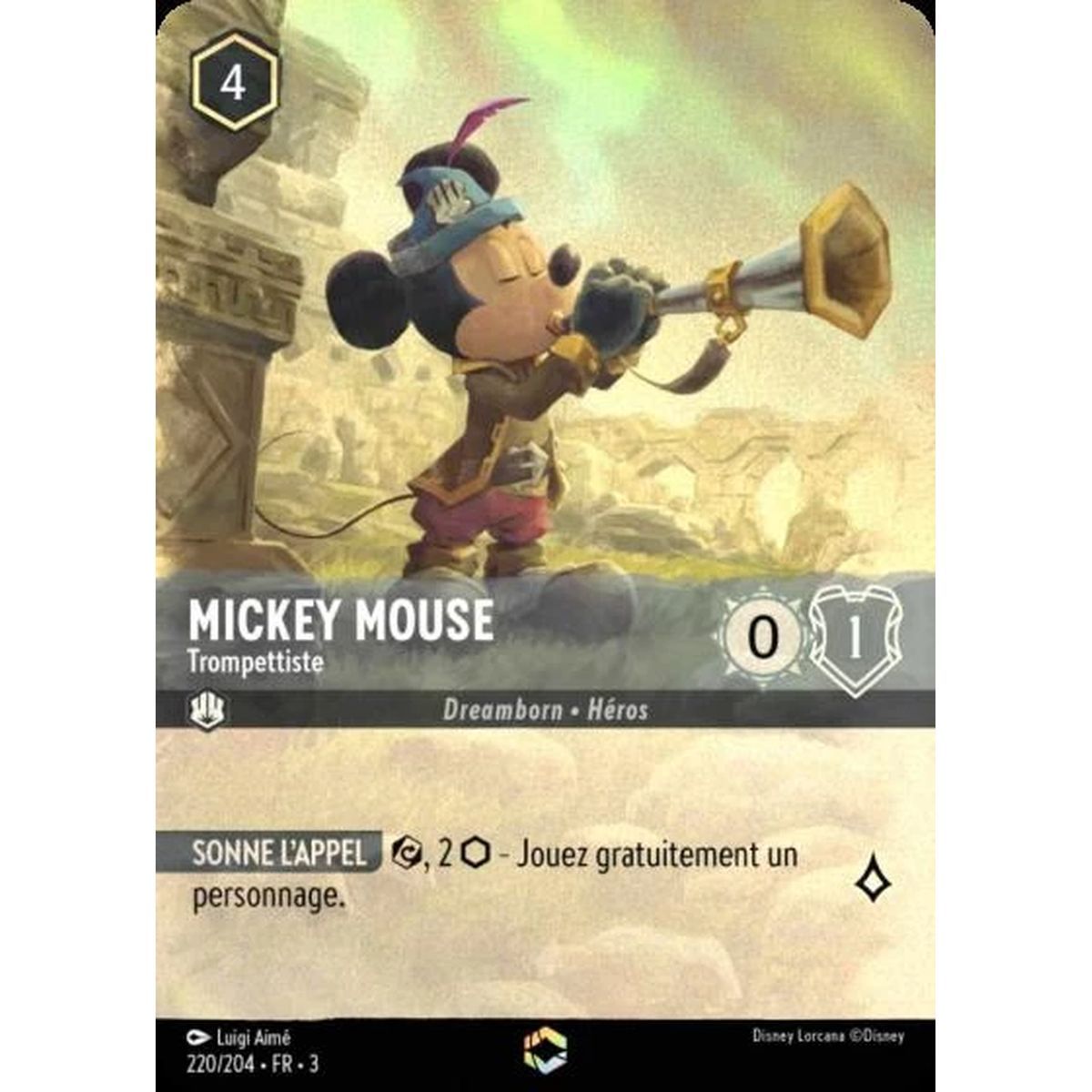 Mickey Mouse, Trompettiste - 220/204 - ITI - Les Terres d'Encres - Enchanté - Français