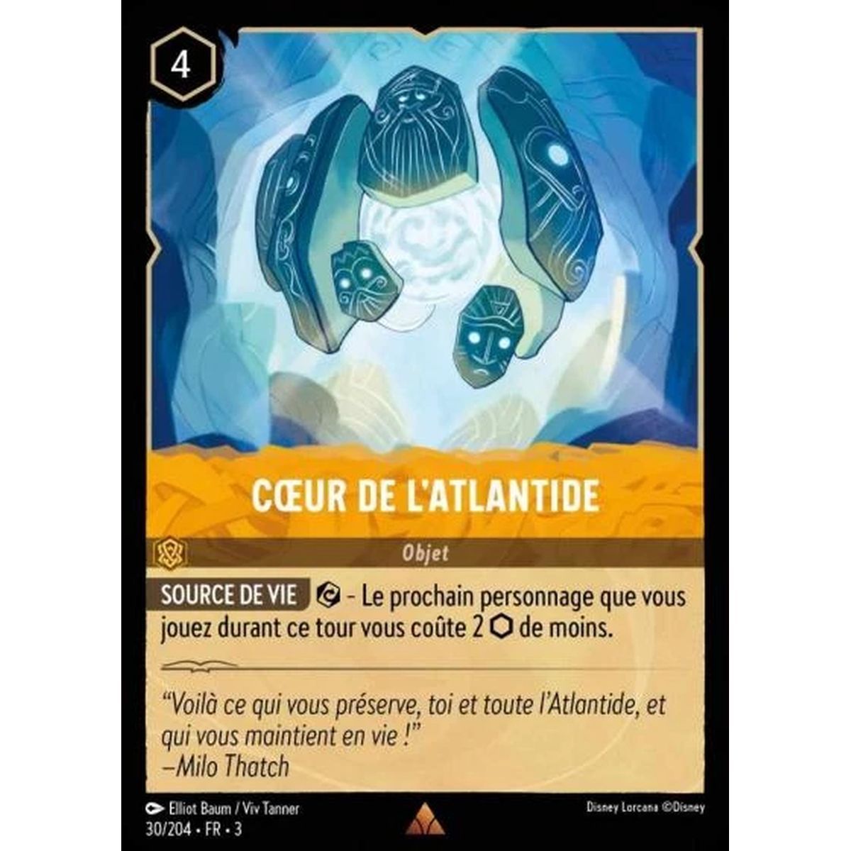 Item Cœur de l'Atlantide - 30/204 - ITI - Les Terres d'Encres - Rare - Français